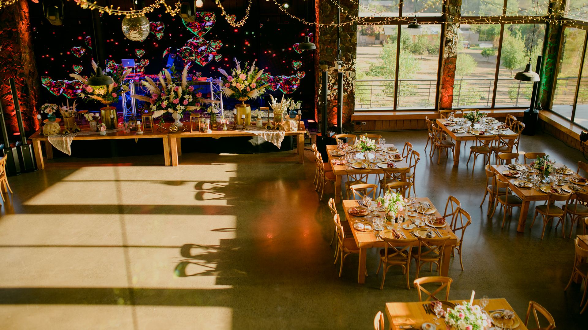 Fiesta de matrimonio en el centro de eventos de Olmué Natura, Valle de Olmué