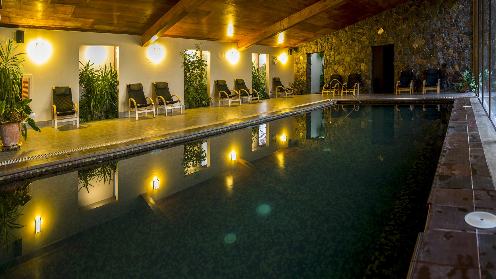 Piscina temperada del spa de Olmué Natura