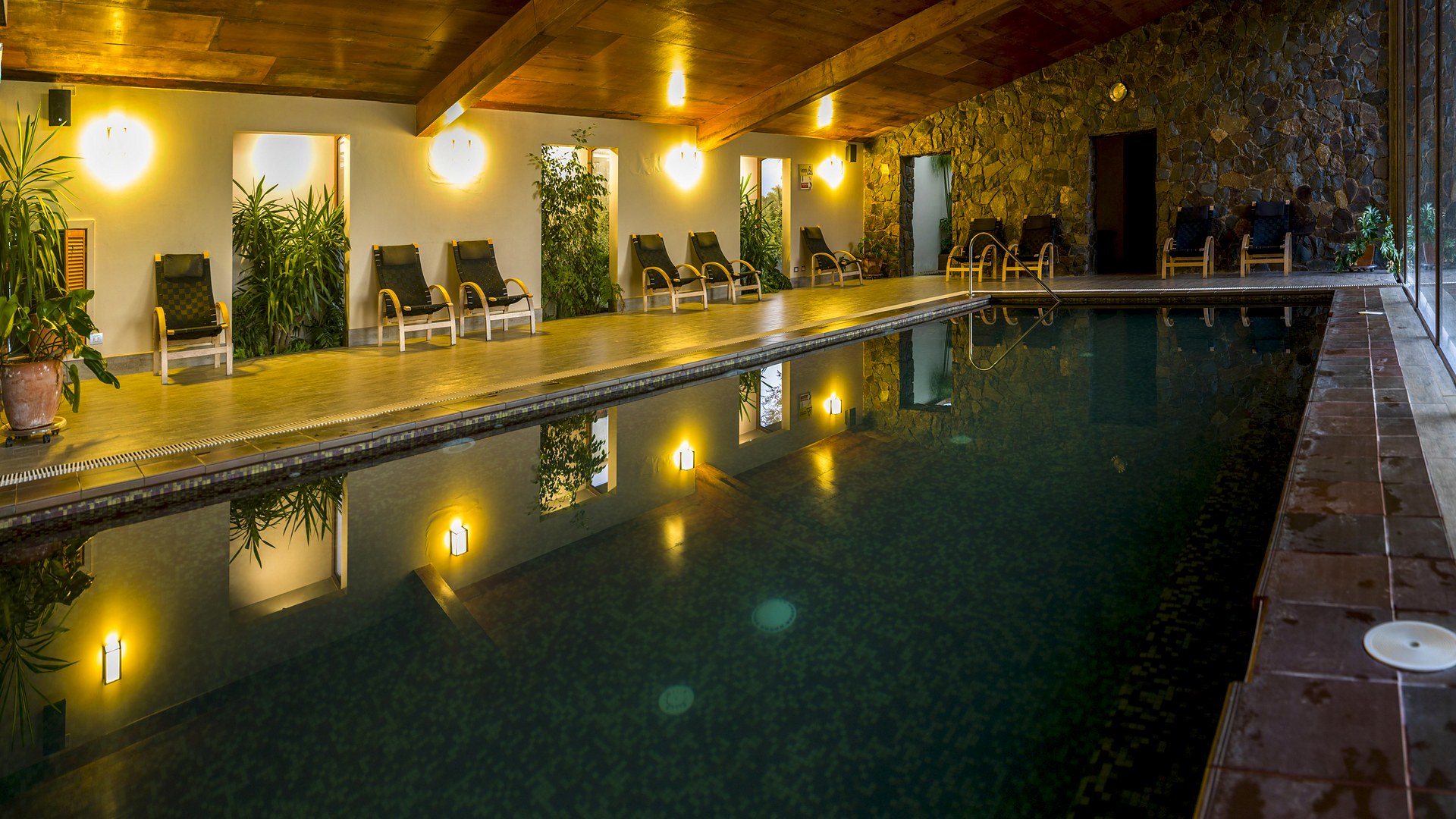Piscina temperada del spa de Olmué Natura