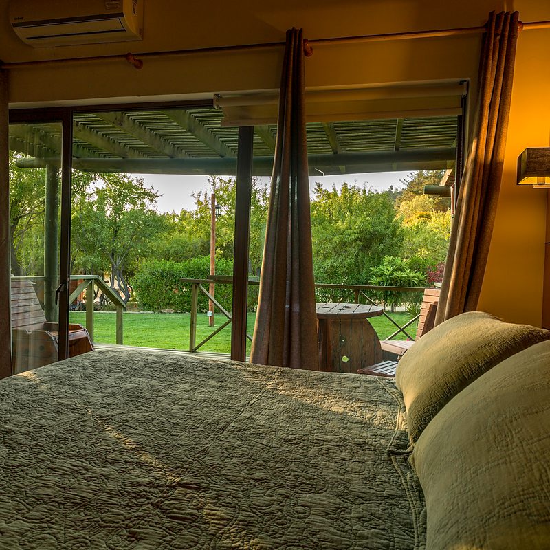 Habitación del lodge para grupos corporativos con pernoctación en Olmué