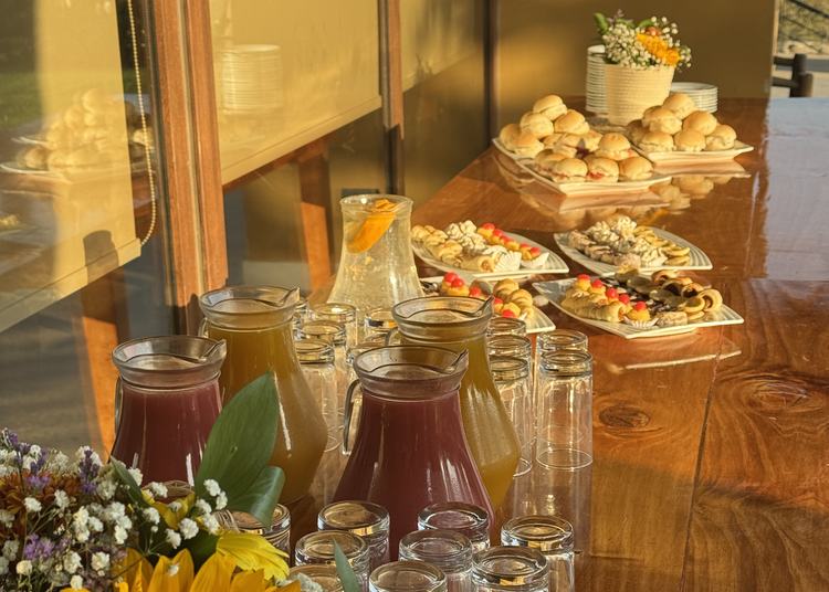 Estación de bebidas para eventos corporativos en Olmué Natura